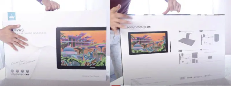 huion Kanvas 22 plus analisis español Efren Rodher caja
