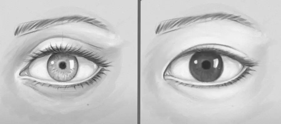 Cómo dibujar un ojo asiático
