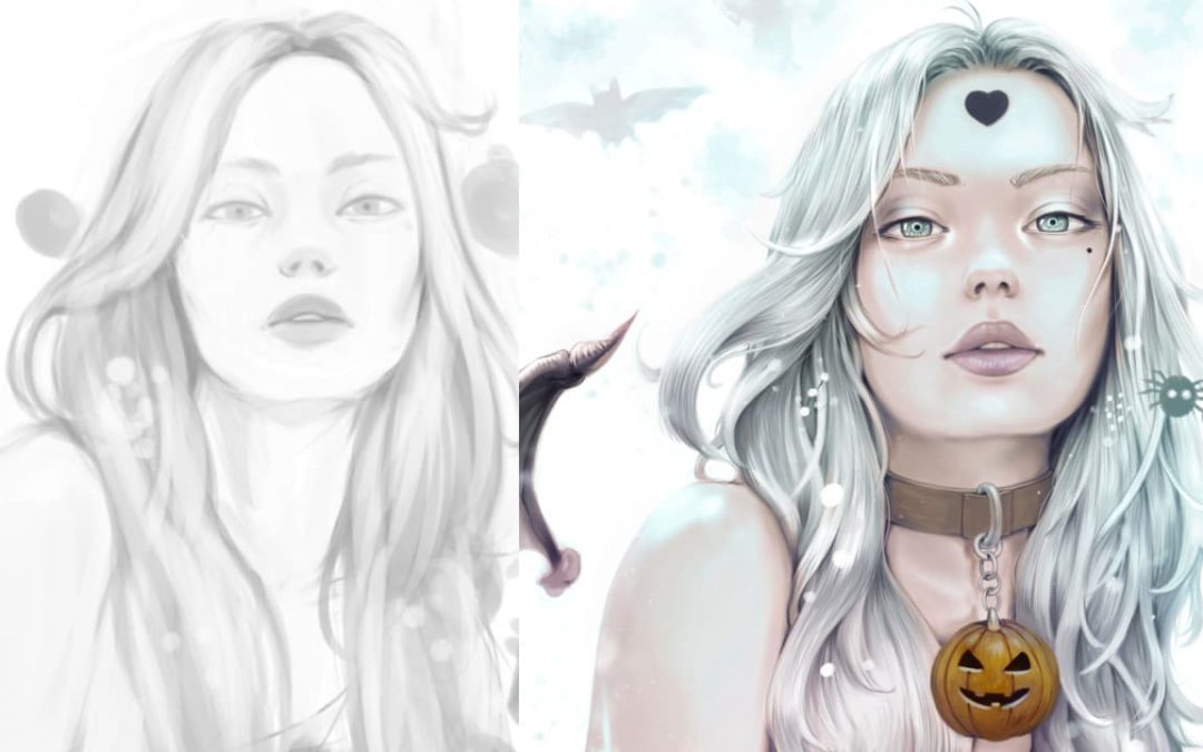 Ilustración digital «Algunas somos siempre las brujas»
