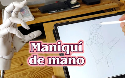 Maniquí de mano para dibujar