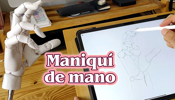 Maniquí de mano para dibujar