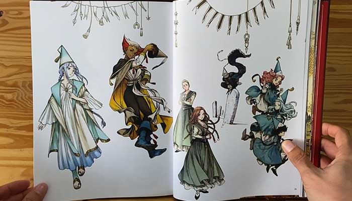 Diseño de personajes de Atelier of Witch Hat